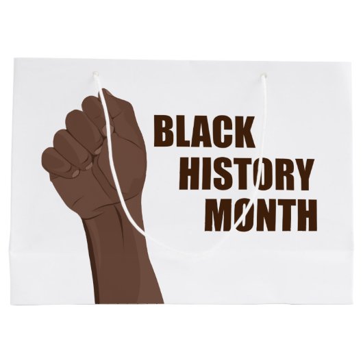 Monat der Schwarzen Geschichte Große Geschenktüte (Rückseite)