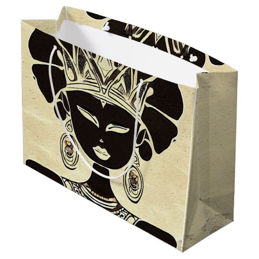 Monat der Schwarzen Geschichte Große Geschenktüte (Rückseite Schrägansicht)