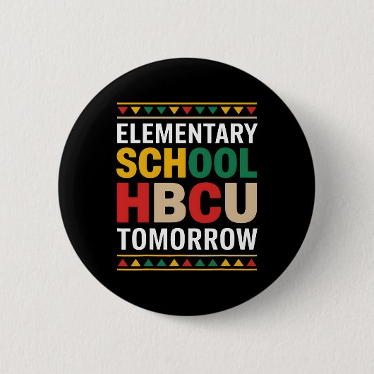 Monat der schwarzen Geschichte Grundschule Hbcu Mo Button (Vorderseite)
