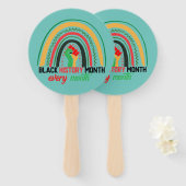 Monat der Schwarzen Geschichte, jedes Jahr patroot Fächer (Vorne und Hinten)