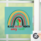 Monat der Schwarzen Geschichte, jedes Jahr patroot Fensteraufkleber (Zuhause)