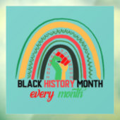 Monat der Schwarzen Geschichte, jedes Jahr patroot Fensteraufkleber (Blatt 3)