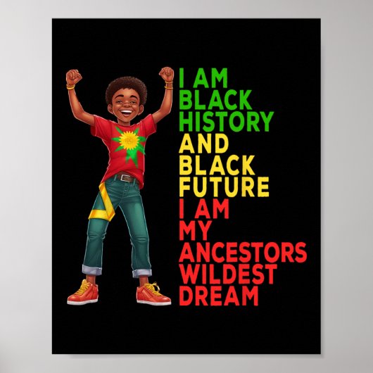 Monat der schwarzen Geschichte Juneteenth Unabhäng Poster (Vorne)