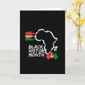 Monat der Schwarzen Geschichte Karte (Gelbe Blume)