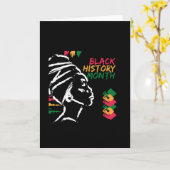 Monat der Schwarzen Geschichte Karte (Gelbe Blume)