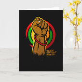 Monat der Schwarzen Geschichte Karte (Gelbe Blume)