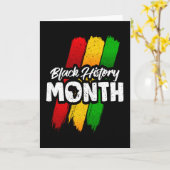 Monat der Schwarzen Geschichte Karte (Gelbe Blume)