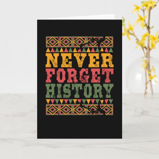 Monat der Schwarzen Geschichte Karte (Gelbe Blume)