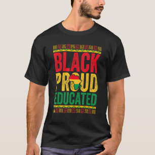 Monat der schwarzen Geschichte Lehrer Schwarz Stol T-Shirt