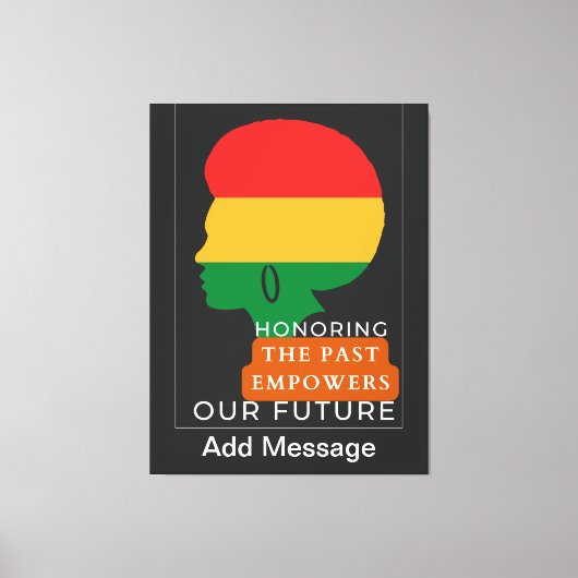 Monat der Schwarzen Geschichte Leinwanddruck (Vorderseite)