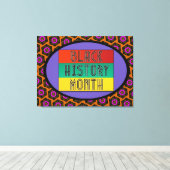 Monat der Schwarzen Geschichte Leinwanddruck (Insitu (Holzboden))