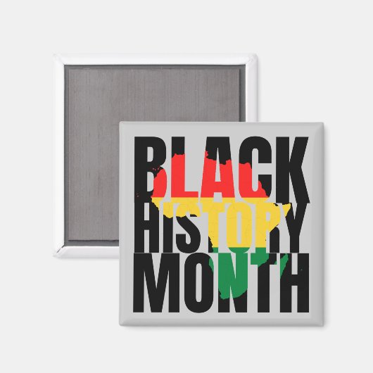 Monat der Schwarzen Geschichte Magnet (Vorderseite/Rückseite)