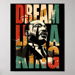 Monat der schwarzen Geschichte Martin hat Traum Lu Poster