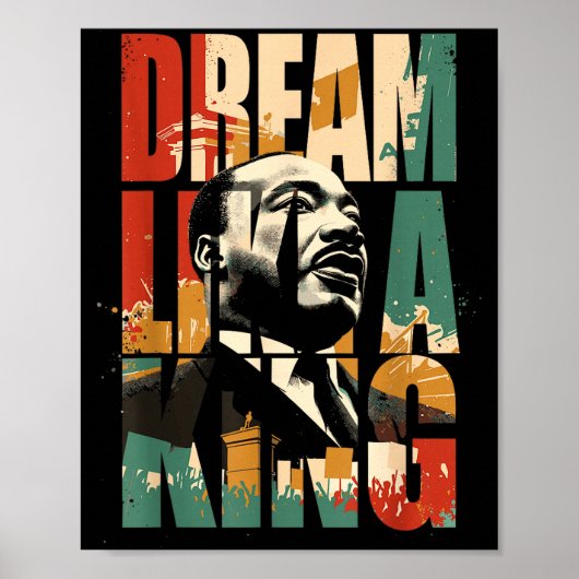 Monat der schwarzen Geschichte Martin hat Traum Lu Poster (Vorne)