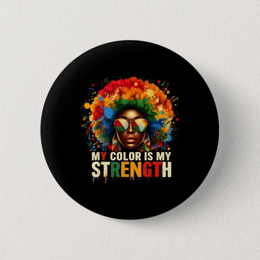 Monat der schwarzen Geschichte Meine Farbe ist mei Button (Vorderseite)