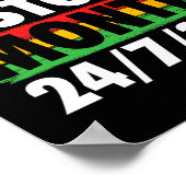 Monat der schwarzen Geschichte - Mlk-Tag afrikanis Poster (Ecke)