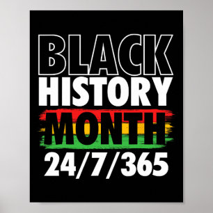 Monat der schwarzen Geschichte - Mlk-Tag afrikanis Poster