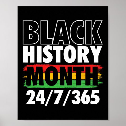 Monat der schwarzen Geschichte - Mlk-Tag afrikanis Poster (Vorne)