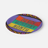 Monat der Schwarzen Geschichte Pappteller (Schrägansicht)