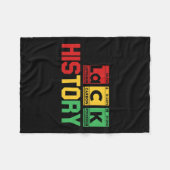 Monat der schwarzen Geschichte Periodic Element Ta Fleecedecke (Vorderseite (Horizontal))