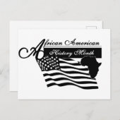 Monat der Schwarzen Geschichte Postkarte (Vorne/Hinten)