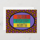 Monat der Schwarzen Geschichte Postkarte (Vorne/Hinten)