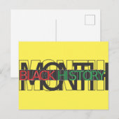 Monat der Schwarzen Geschichte Postkarte (Vorne/Hinten)