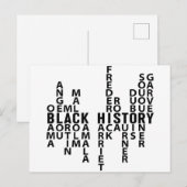 Monat der Schwarzen Geschichte Postkarte (Vorne/Hinten)