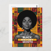 Monat der Schwarzen Geschichte Postkarte (Vorne/Hinten)