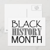 Monat der Schwarzen Geschichte Postkarte (Vorne/Hinten)