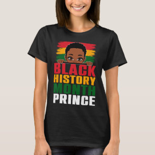 Monat der schwarzen Geschichte Prinz Little Melani T-Shirt
