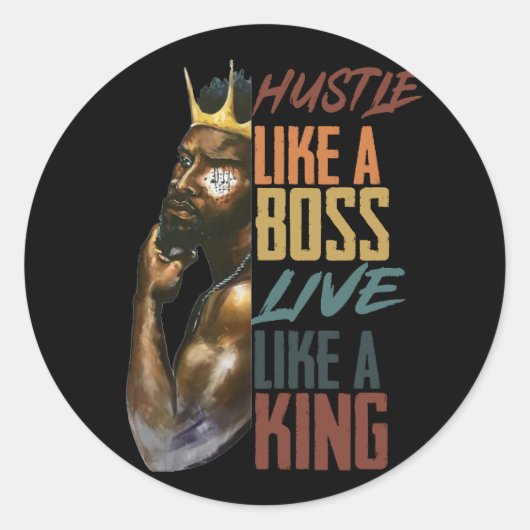 Monat der Schwarzen Geschichte Runder Aufkleber (Vorderseite)