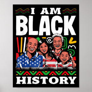 Monat der schwarzen Geschichte Schwarze Amerikaner Poster