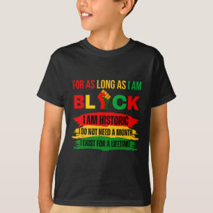 Monat der schwarzen Geschichte, solange ich schwar T-Shirt