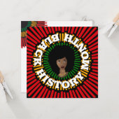 Monat der schwarzen Geschichte, Sonnenstrahlen, sc Karte (Vorderseite/Rückseite Beispiel)