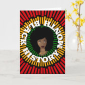 Monat der schwarzen Geschichte, Sonnenstrahlen, sc Karte (Gelbe Blume)