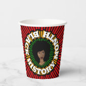 Monat der schwarzen Geschichte, Sonnenstrahlen, sc Pappbecher (Vorderseite)