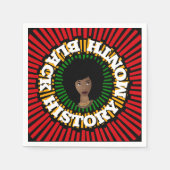 Monat der schwarzen Geschichte, Sonnenstrahlen, sc Serviette (Vorderseite)