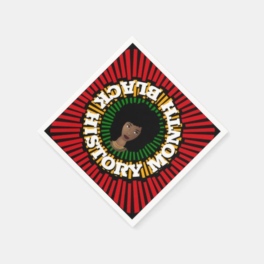 Monat der schwarzen Geschichte, Sonnenstrahlen, sc Serviette (Ecke)