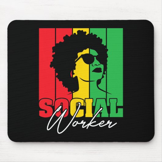 Monat der Schwarzen Geschichte Sozialarbeiter Sozi Mousepad (Vorne)