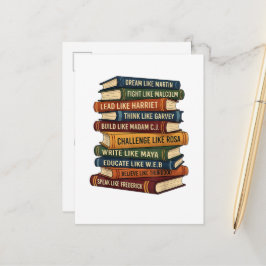 Monat-der-Schwarzen-Geschichte-Traum Ankündigungspostkarte