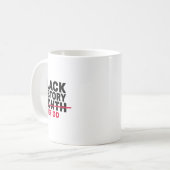 Monat der schwarzen Geschichte Zeitraum Afroamerik Kaffeetasse (Vorderseite Links)