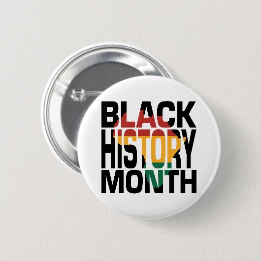 Monat der Schwarzgeschichte Button (Vorne & Hinten)