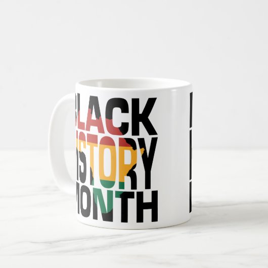 Monat der Schwarzgeschichte Kaffeetasse (Vorderseite Links)