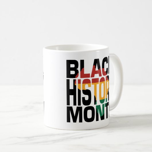 Monat der Schwarzgeschichte Kaffeetasse (VorderseiteRechts)