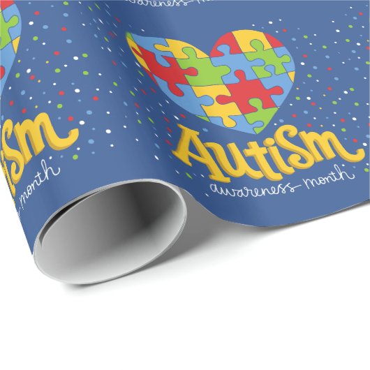 Monat der Sensibilisierung für Autismus Geschenkpapier (Rolleneckpunkt)