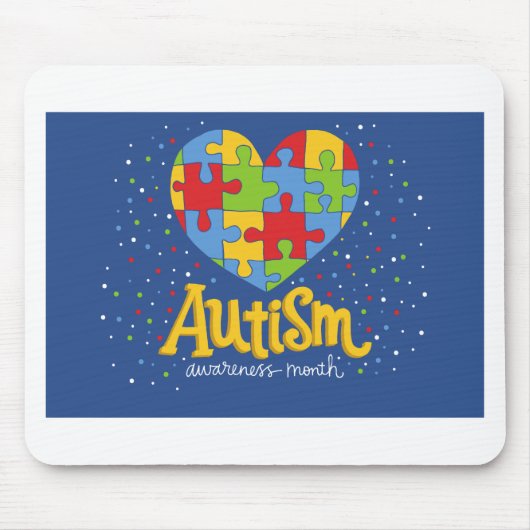 Monat der Sensibilisierung für Autismus Mousepad (Vorne)