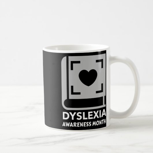 Monat der Sensibilisierung mit Buch und Herz Kaffeetasse (Rechts)