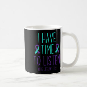 Monat der Suizidpräventionsaufklärung Ich habe Zei Kaffeetasse