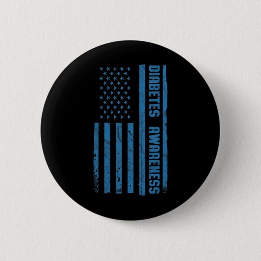 Monat der Vintagen amerikanischen Flagge T1 Button (Vorderseite)